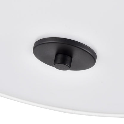 Millennium Lighting Guyten 2Lt 13" Flushmount, Black/White