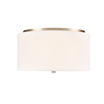Millennium Lighting Guyten 2Lt 13" Flushmount, Modern Gold/White