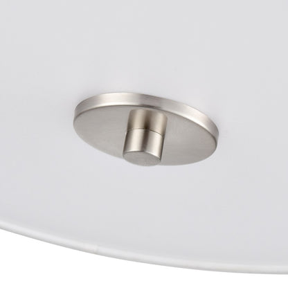 Millennium Lighting Guyten 2Lt 13" Semi-Flush Mount, Nickel/White