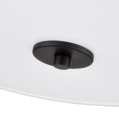 Millennium Lighting Guyten 2Lt 13" Semi-Flush Mount, Black/White