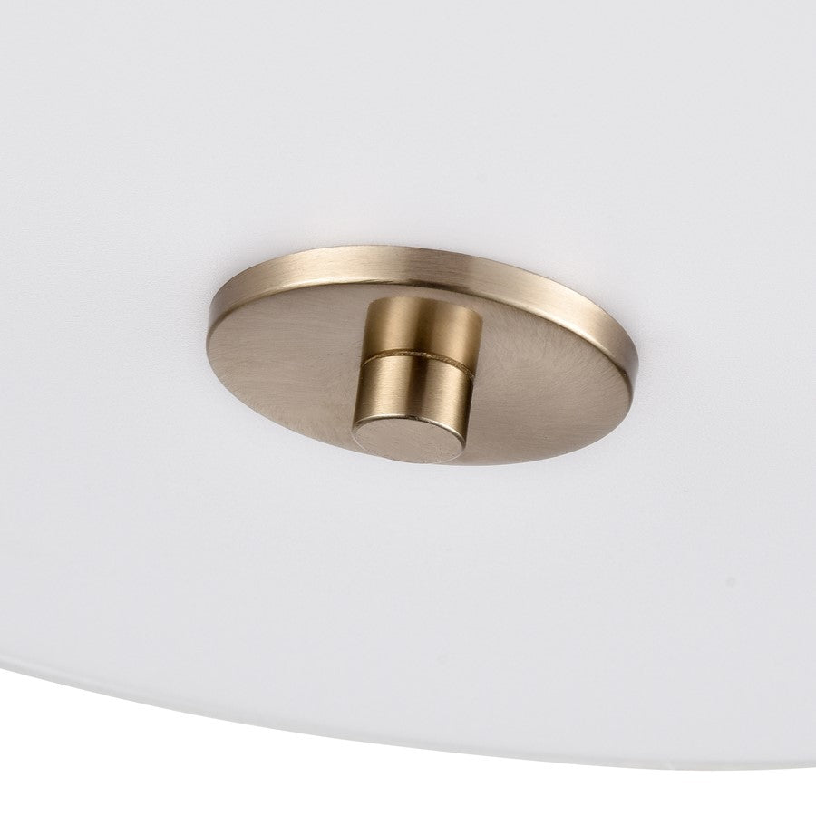 Millennium Lighting Guyten 2Lt 13" Semi-Flush Mount, Gold/White