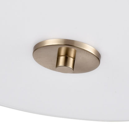 Millennium Lighting Guyten 2Lt 13" Semi-Flush Mount, Gold/White