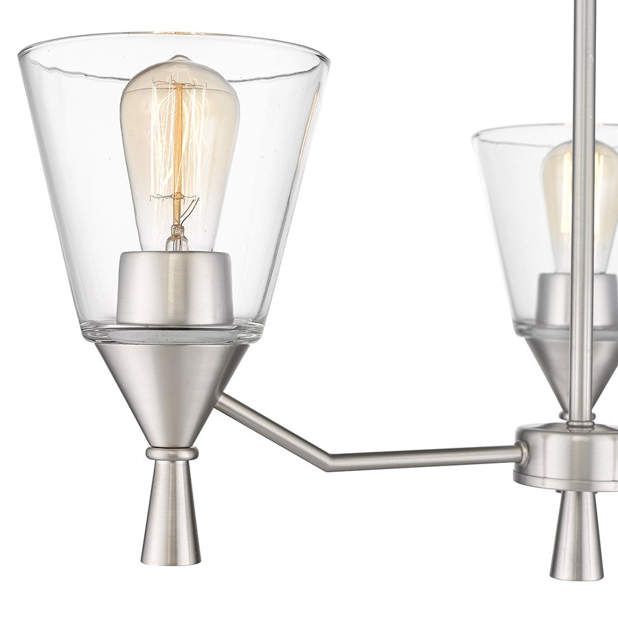 Millennium Lighting Artini 3Lt Chandelier, Brushed Nickel