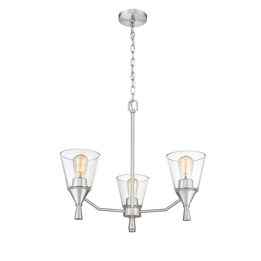 Millennium Lighting Artini 3Lt Chandelier, Brushed Nickel