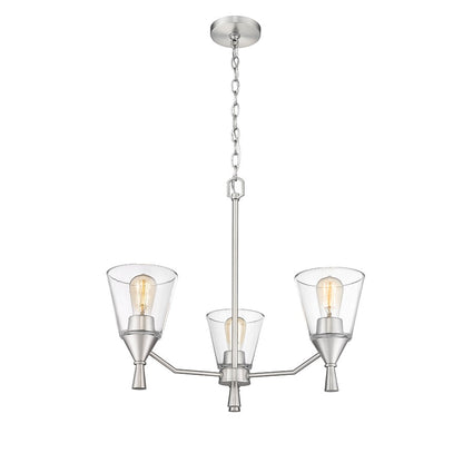 Millennium Lighting Artini 3Lt Chandelier, Brushed Nickel