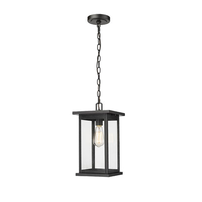 Millennium Lighting Bowton 1Lt Outdoor Pendant, Powder Coated Black - 4123-PBK