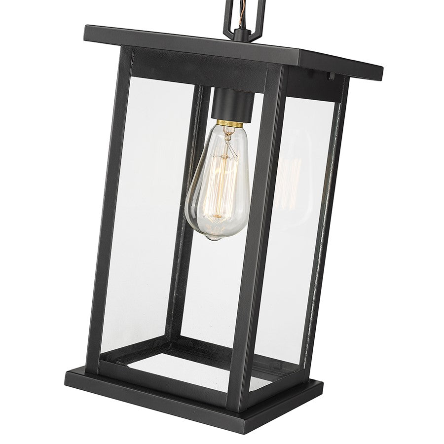 Millennium Lighting Bowton 1Lt Outdoor Pendant, Powder Coated Black