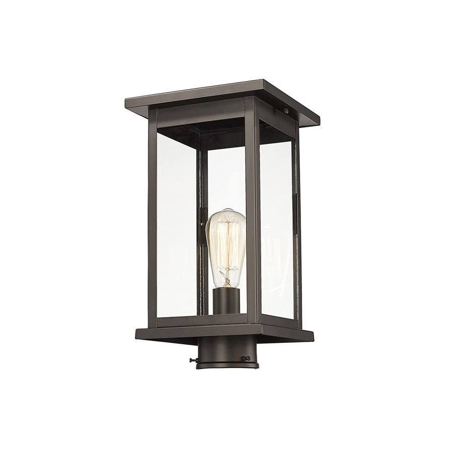 Millennium Lighting Bowton 1Lt Outdoor Post Lantern, Bronze