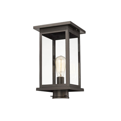 Millennium Lighting Bowton 1Lt Outdoor Post Lantern, Bronze