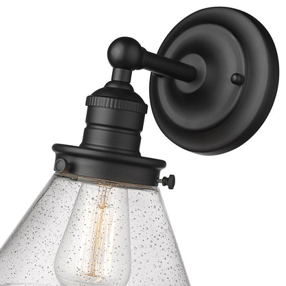Millennium Lighting Eyden 1 Light Wall Sconce, Matte Black