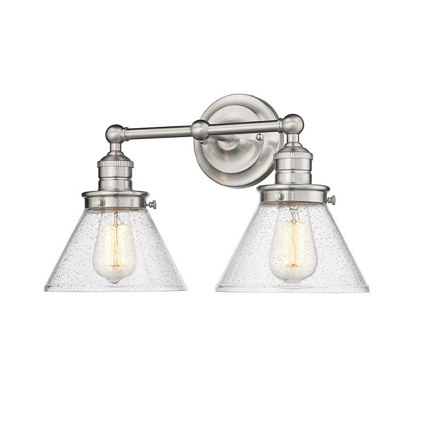 Millennium Lighting Eyden 2Lt Vanity, Brushed Nickel