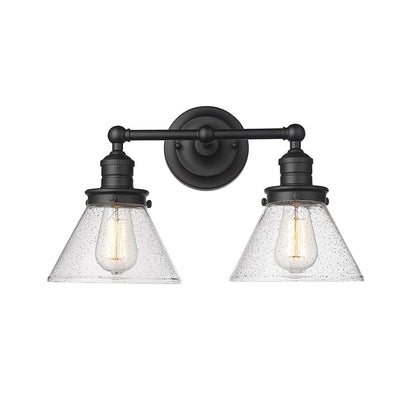 Millennium Lighting Eyden 2Lt Vanity, Black - 4142-MB