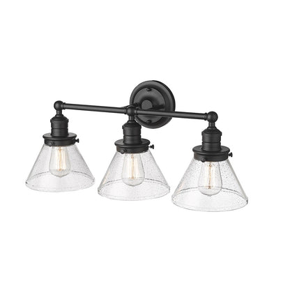 Millennium Lighting Eyden 3Lt Vanity, Black