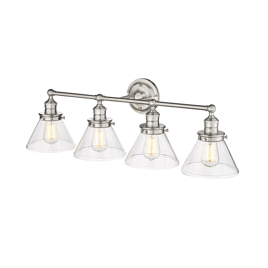 Millennium Lighting Eyden 4Lt Vanity, Brushed Nickel