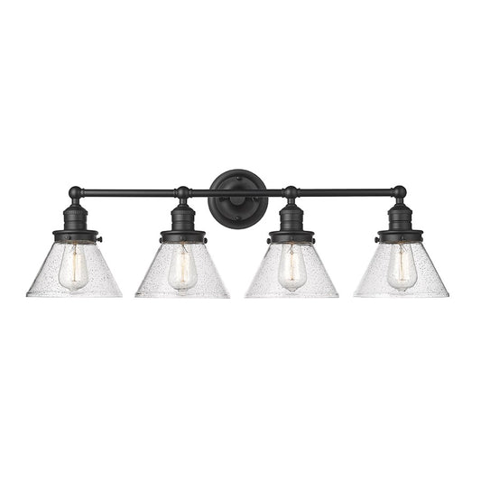Millennium Lighting Eyden 4Lt Vanity, Black - 4144-MB