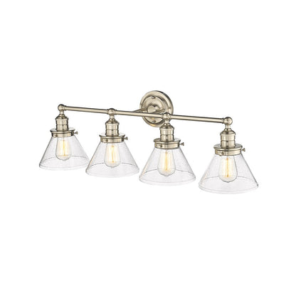Millennium Lighting Eyden 4 Light Bathroom Vanity Light, Modern Gold