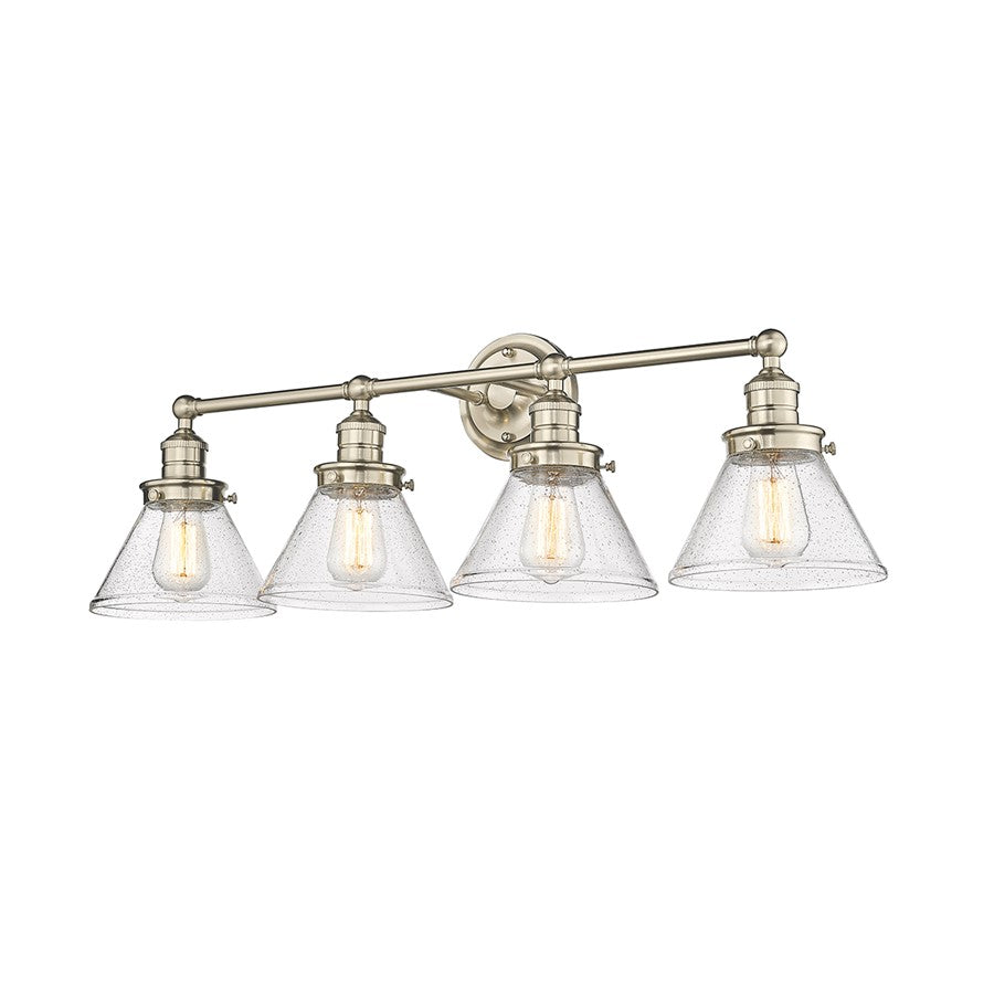 Millennium Lighting Eyden 4 Light Bathroom Vanity Light, Modern Gold
