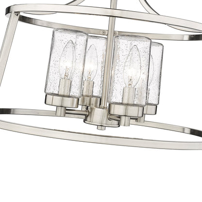 Millennium Lighting Errol 4Lt Semi-Flush Mount, Brushed Nickel