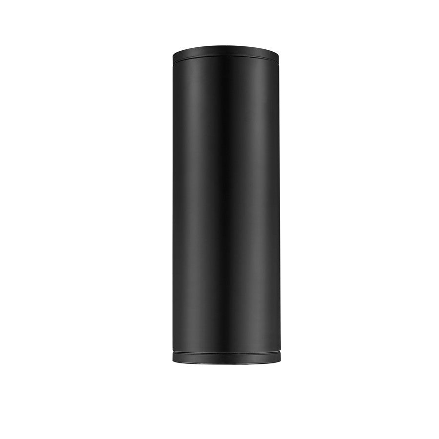 Millennium Vegas 2Lt 13" Outdoor Wall Sconce/Round, Black/Frosted - 42002-PBK