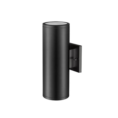 Millennium Vegas 2Lt 13" Outdoor Wall Sconce/Round, Black/Frosted