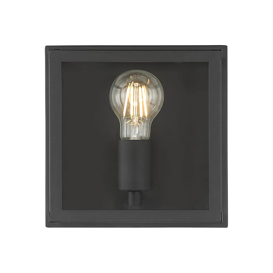 Millennium Lighting Evanton 1Lt Outdoor Flush Mount, Coated Black