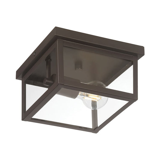 Millennium Lighting Evanton 1Lt Outdoor Flush Mount, Bronze - 4201-PBZ