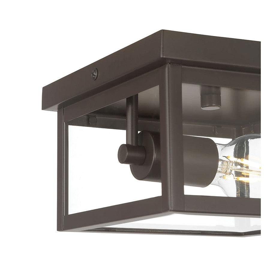 Millennium Lighting Evanton 1Lt Outdoor Flush Mount, Bronze