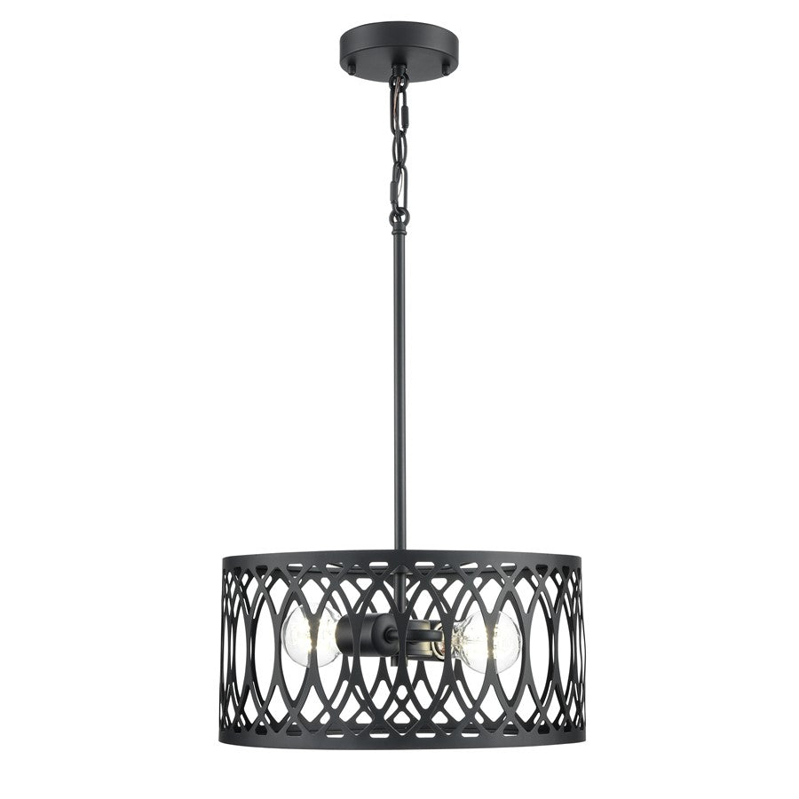 Millennium Lighting Arelyn 2Lt 13" Pendant, Black