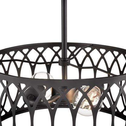 Millennium Lighting Arelyn 2Lt 13" Pendant, Black