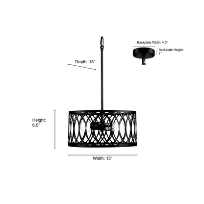Millennium Lighting Arelyn 2Lt 13" Pendant, Painted Modern Gold