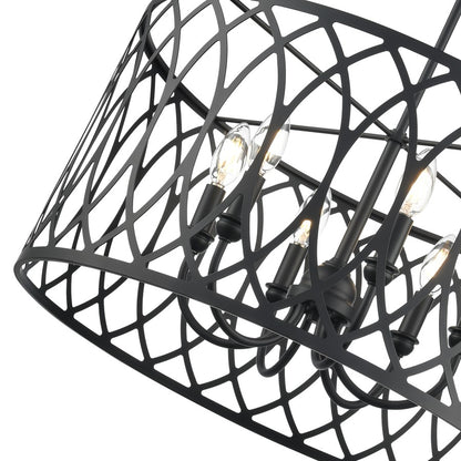 Millennium Lighting Arelyn 6Lt 23" Pendant, Black