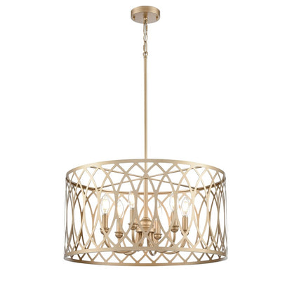 Millennium Lighting Arelyn 6Lt 23" Pendant, Painted Modern Gold - 42106-PMG