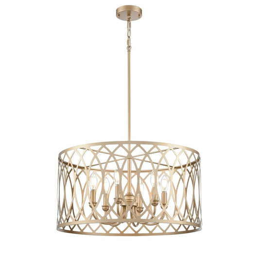 Millennium Lighting Arelyn 6Lt 23" Pendant, Painted Modern Gold - 42106-PMG