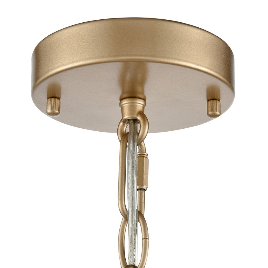Millennium Lighting Arelyn 6Lt 23" Pendant, Painted Modern Gold