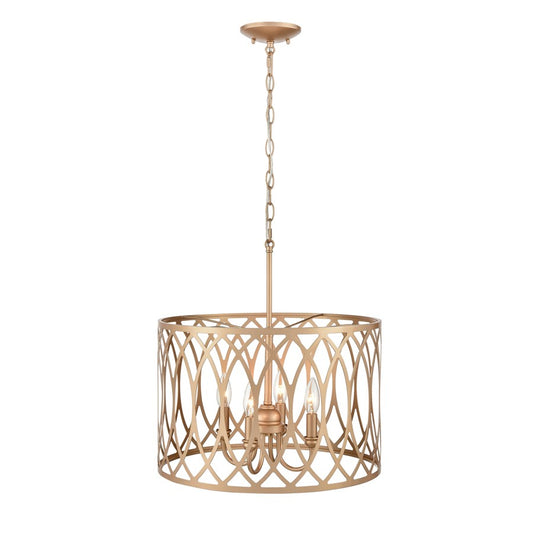 Millennium Lighting Arelyn 4Lt Pendant, Painted Modern Gold - 4214-PMG