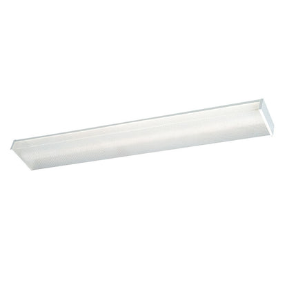 RP Lighting 4ft LED Pris. Wrap 35W, 4K EM, White - 4217WH-EM