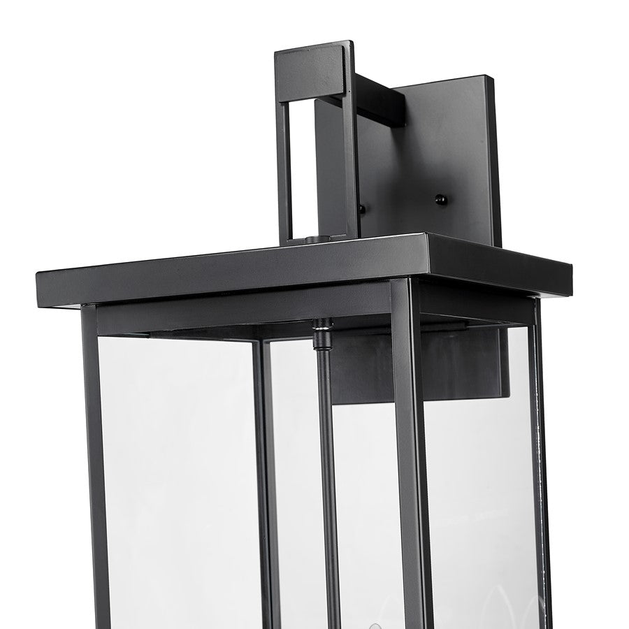 Millennium Lighting Barkeley 4Lt 27" Outdoor Sconce, Black/Clear