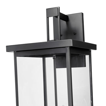 Millennium Lighting Barkeley 4Lt 27" Outdoor Sconce, Black/Clear