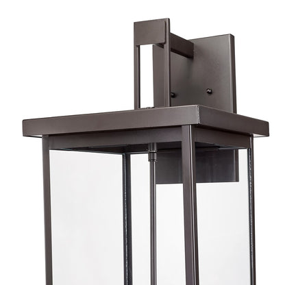 Millennium Barkeley 4Lt 27" Outdoor Wall Sconce, Bronze/Clear