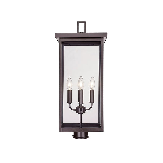 Millennium Lighting Barkeley 4Lt Outdoor Post Lantern, Bronze/Clear - 42604-PBZ