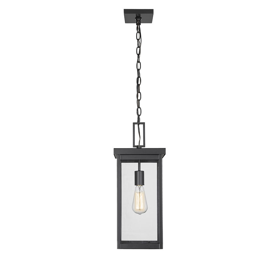 Millennium Lighting Barkeley 1Lt Outdoor Hanging Lantern, Black - 42607-PBK