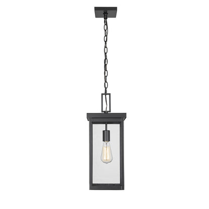 Millennium Lighting Barkeley 1Lt Outdoor Hanging Lantern, Black - 42607-PBK