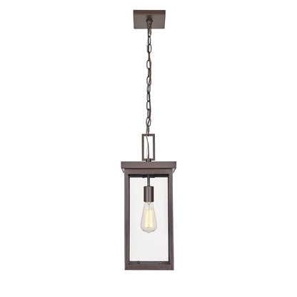 Millennium Barkeley 1Lt Outdoor Hanging Lantern, Bronze/Clear - 42607-PBZ