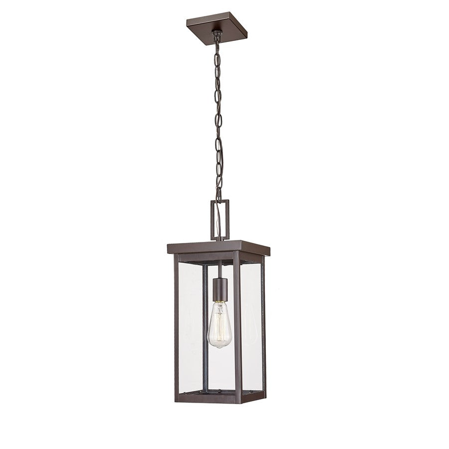 Millennium Barkeley 1Lt Outdoor Hanging Lantern, Bronze/Clear