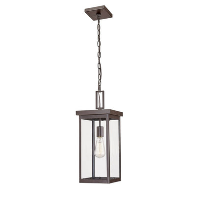 Millennium Barkeley 1Lt Outdoor Hanging Lantern, Bronze/Clear