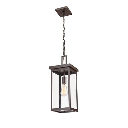 Millennium Barkeley 1Lt Outdoor Hanging Lantern, Bronze/Clear