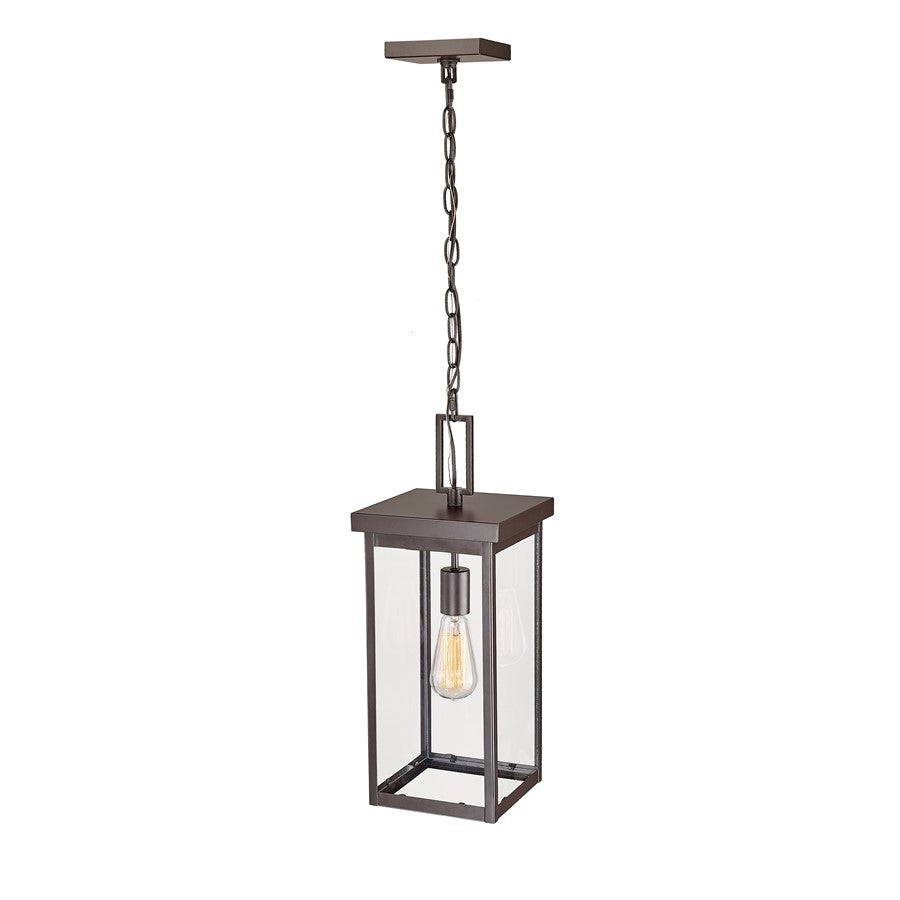 Millennium Barkeley 1Lt Outdoor Hanging Lantern, Bronze/Clear