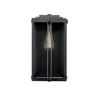 Millennium Lighting Oakland 1Lt 17" Outdoor Wall Sconce, Black/Clear - 42632-PBK
