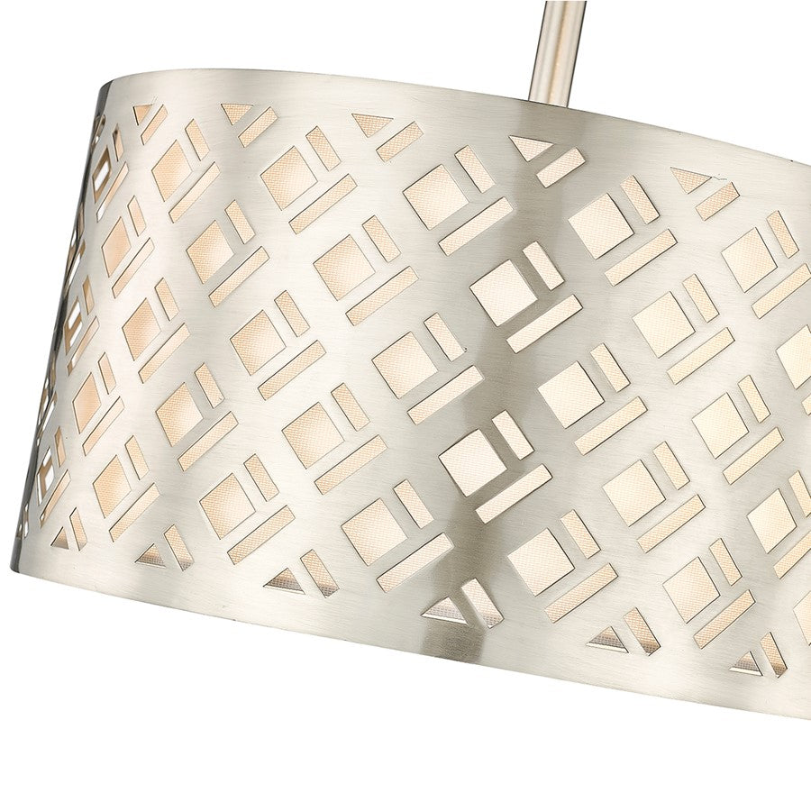 Millennium Lighting Gracelan 2Lt Semi Flush Mount, Nickel