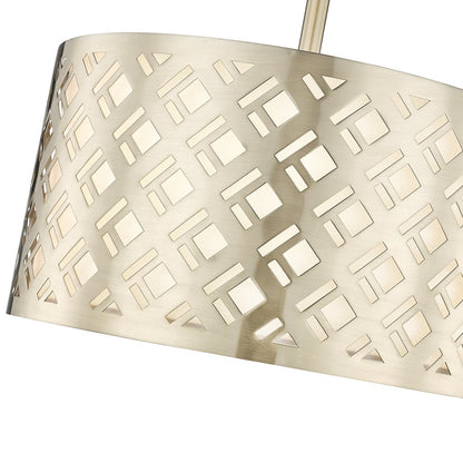 Millennium Lighting Gracelan 2Lt Semi Flush Mount, Modern Gold